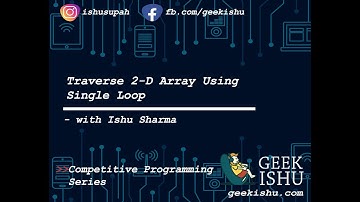 print all elements of 2d array using single loop.