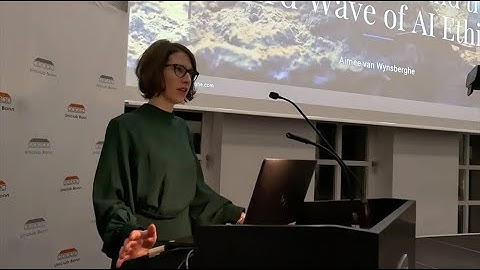 Aimee van Wynsberghe reflects on her talk "Repairing AI for Environmental Justice" | IWE in 2 min