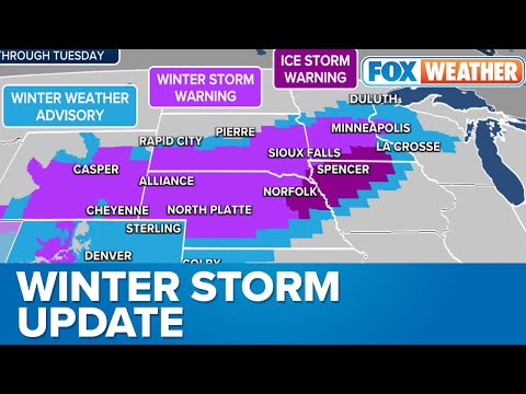 Winter Storm Hitting Plains, Upper Midwest With Snow, Ice