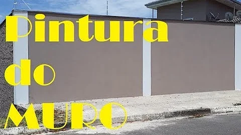 Qual tinta para pintar o muro?