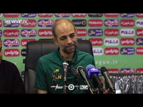 نشست خبری محرم نویدکیا پس از دیدار مقابل استقلال خوزستان 