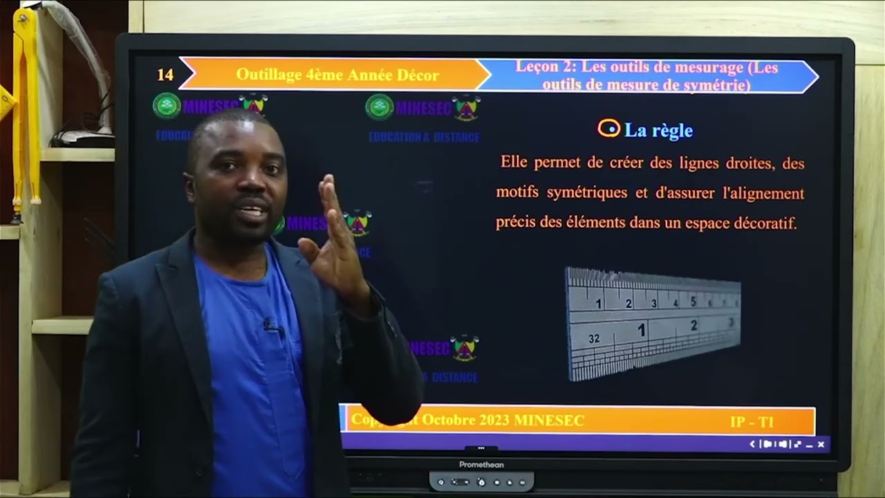 IP TI Outillage  4 ème année Décor Leçon 2 Les outils de mesurage Les outils de mésure de symétrie