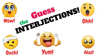 Interjections Quiz Game for Kids | Learn Grammar | Learn with Images | Quiz Time | Fill the Blanks