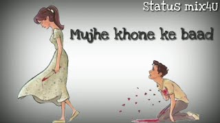 Tera Zikr - Darshan Raval - Sad Whatsapp Status Lyrics Video!