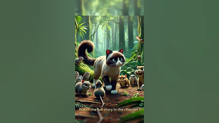 Video 4224391: forest, lion chases, cat