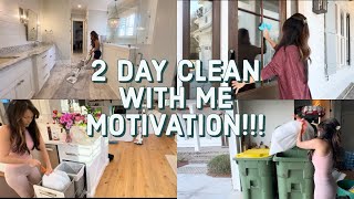 BUSY STAY-AT-HOME MOM TWO DAY CLEANING! // Get The Job Done!!✅
