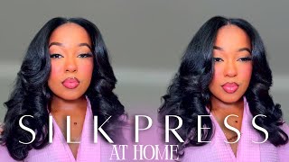 AT HOME MAINTENANCE: SILK PRESS + CURL | TYPE 4 HAIR