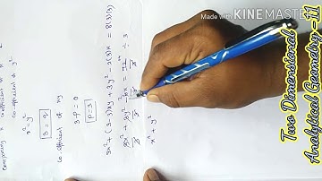 #12Thstd Maths#Chapter: Two Dimensional Analytical Geometry-ll