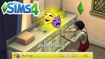How To Max Acting Skill Cheat (Level Up Skills Cheats) - The Sims 4