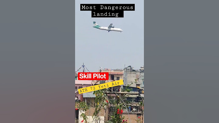 Most Dangerous Airport | Yeti Air ATR72 Dangerous landing in Pokhara international Airport #aviation