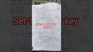 Set-1 answer key 2026 class 10 / cbse class 10 set 1 solution 2026/Basic Maths answer key 2026 set 1