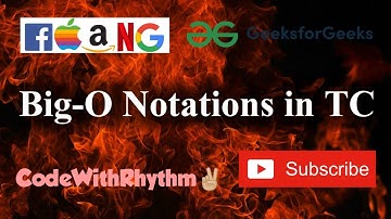 2.Big O Notations || Time Complexity ||  Compititive Programming || GFG ||CodeChef|| CodeWithRhythm✌