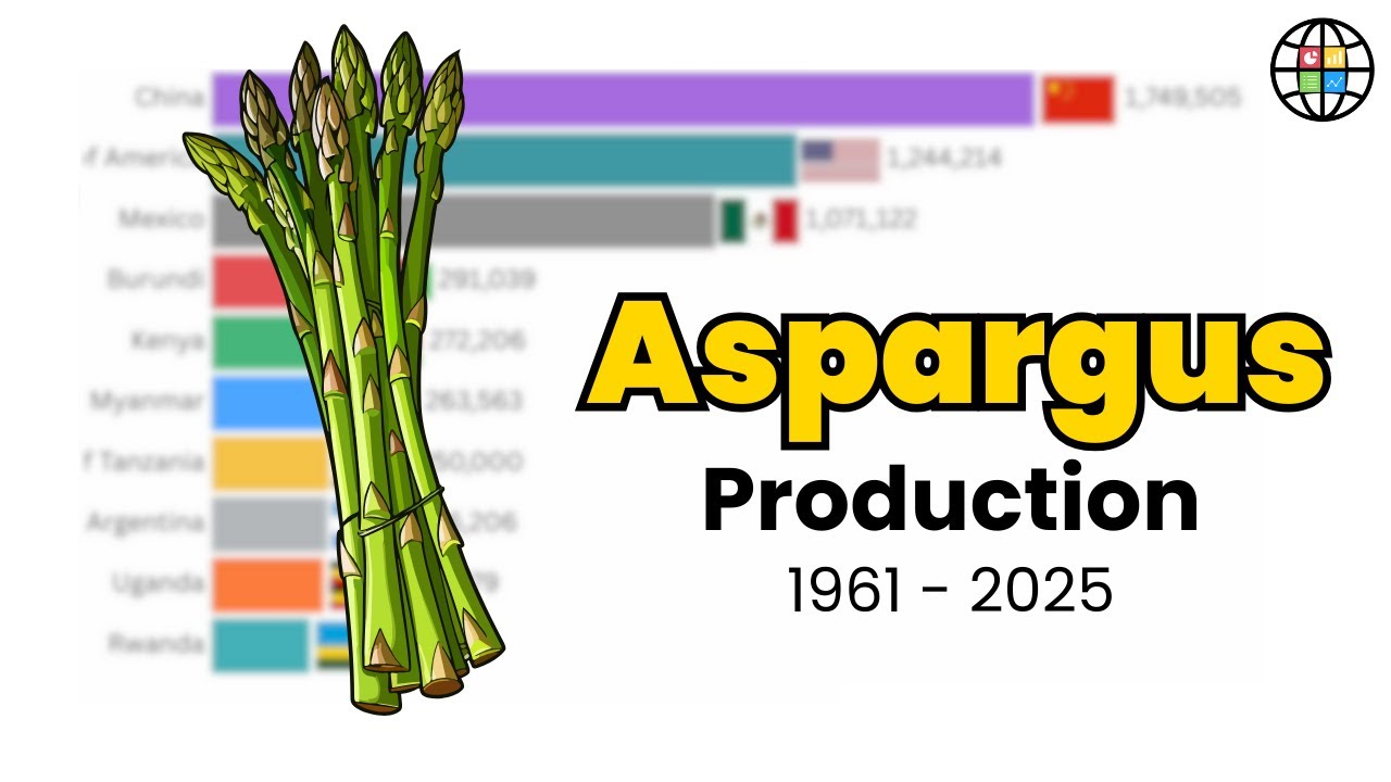 Top Aspergus Producing Countries | Global Ranking 1961–2025