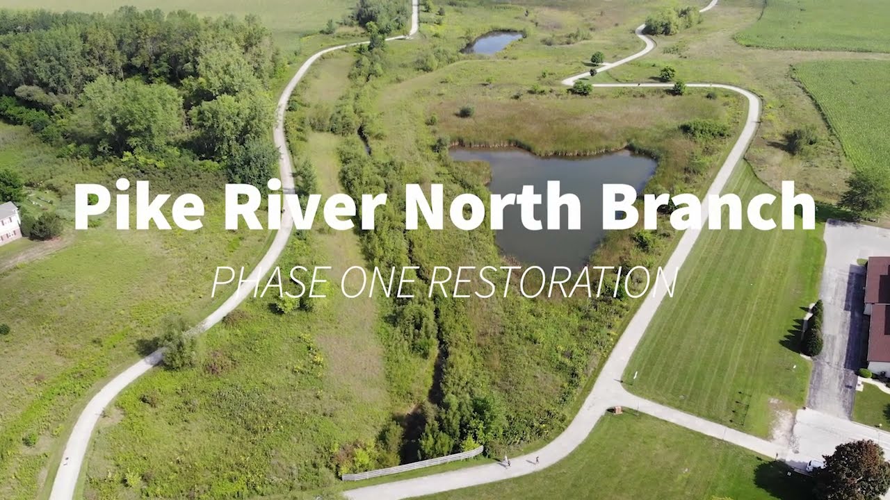 Pike River North Branch - Phase 1 Restoration Aerial