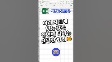 이거보다 빠르게 합계 구할 수 있음?🤔 #엑셀 #excel