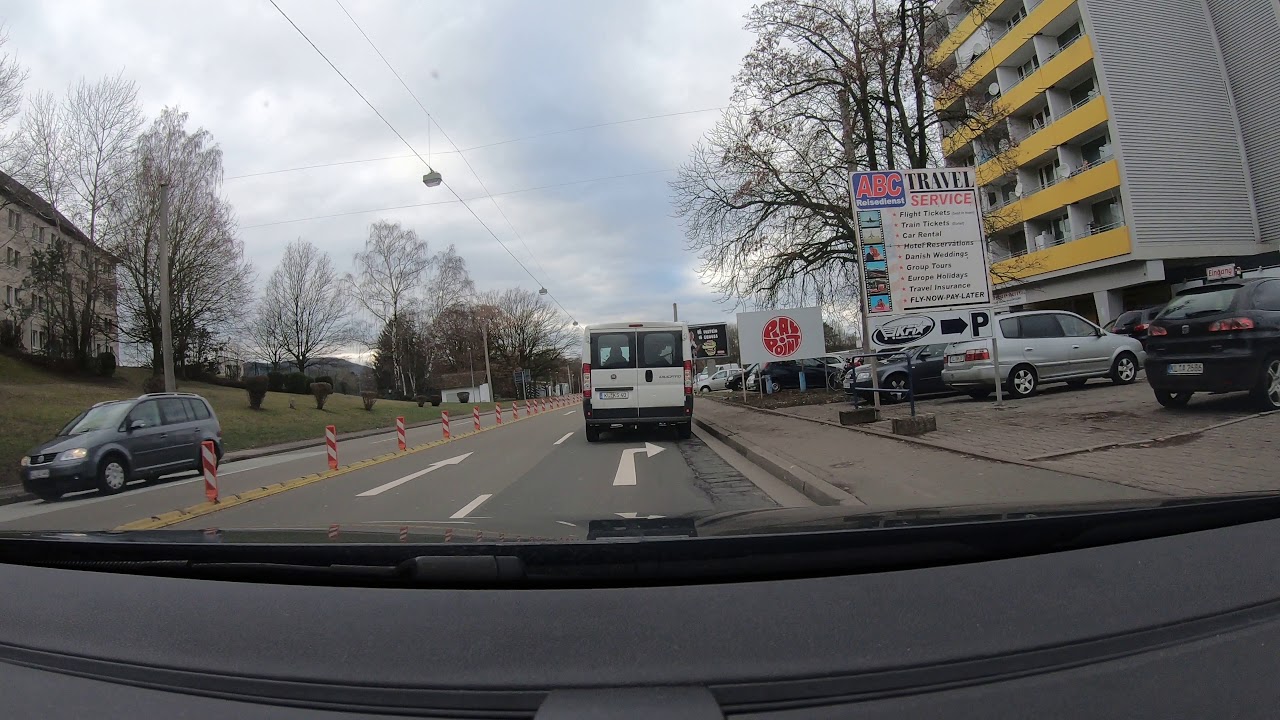 Quick drive from Kaiserslautern to Ramstein in 4K