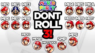 EVERY MARIO PARTY GAME: Don't Roll a 3 Challenge!