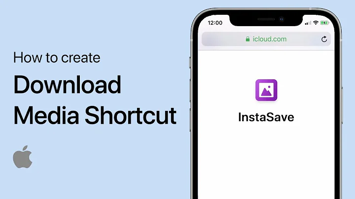 How To Create Download Media Shortcut on iPhone - Tutorial