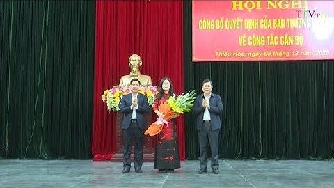 HỘI NGHỊ CÔNG BỐ QUYẾT ĐỊNH CỦA BTV TỈNH ỦY VỀ CÔNG TÁC CÁN BỘ