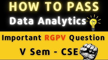 How to Pass Data Analytics RGPV Exam Easily | Most Important Question & Topics 🔥 | #rgpv