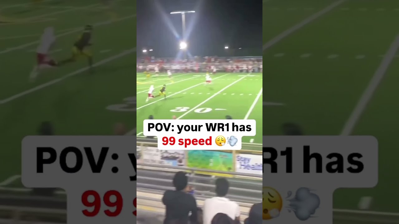 When Your WR Has 99 Speed 