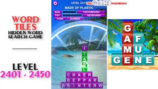 Word Tiles Level 2401 - 2450 Walkthrough | SkillGameWalkthrough screenshot 5