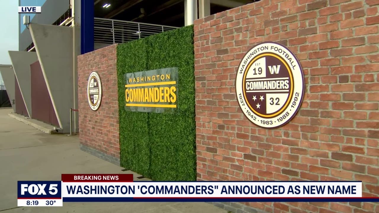 Washington announces new team name: Washington Commanders