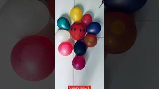 Amazing colours full balloons popping reverse #asmr #funny #satisfying #trending