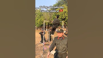 Rèn thể lực bằng bài hít xà đơn của các chiến sĩ #respect #congannhandan #canhsatcodong #short