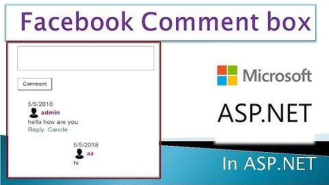 How To Create A Facebook  Comment Box  In ASP.NET