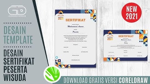 TEMPLATE DESAIN SERTIFIKAT PESERTA WISUDA