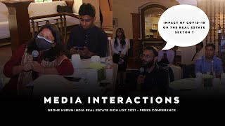 Media Interaction - Grohe Hurun India Real Estate Rich List 2021