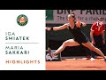Iga Swiatek vs Maria Sakkari - Quarterfinals Highlights I Roland-Garros 2021