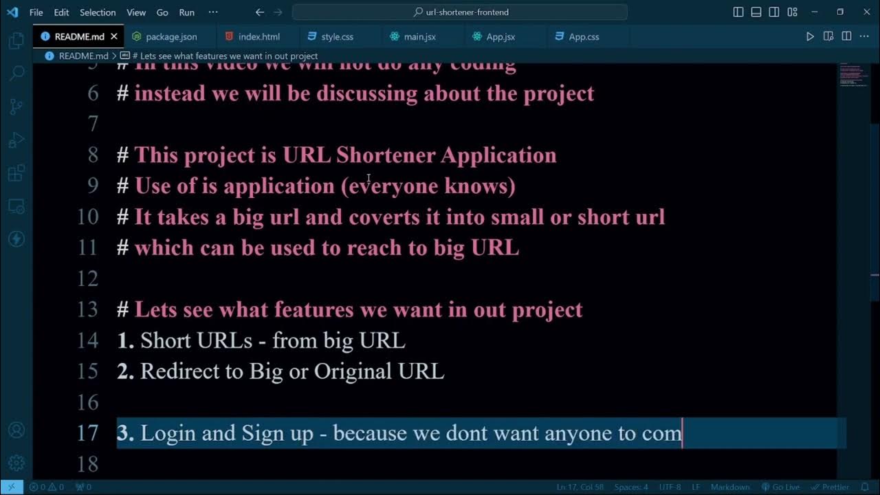 URL shortener project | Part 0 : Getting Started - YouTube