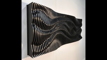 How to Install Glossy Parametric Wall Art | DIY Glossy parametric wall art installation.