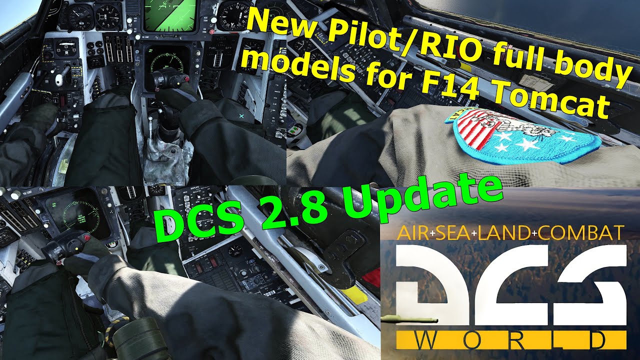 [VR] DCS 2.8: F14 Tomcat // Update introduces new Pilot/RIO full body ...