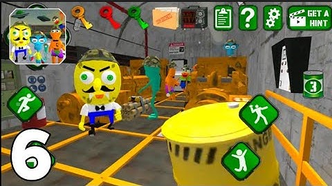Sponge Area 51. Neighbor Escape Alien Base Secret-6 #sponge #walkthrough #newupdates #bob #area51 .