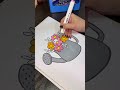 ASMR | #art #satisfying #shorts #spring #visualart | Coloring 🎨🖌️