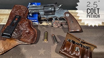 Colt Python | 2.5” revolver Review | Ammo Suggestions | Cowboy Carry #coltpython #pewpewlife #edc