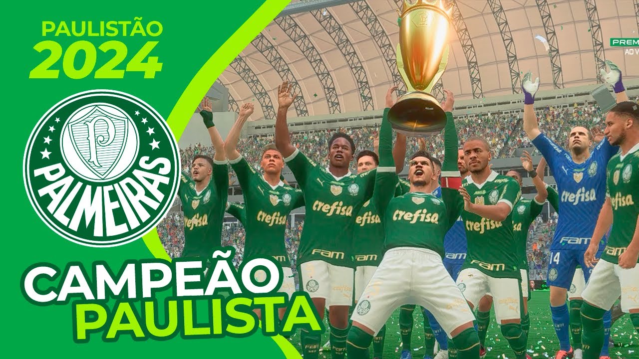 É CAMPEÃO! PALMEIRAS CAMPEÃO PAULISTA 2024 🏆 | PAULISTÃO 2024 - YouTube