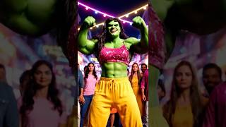 Hulk Girl Funny Dance 😂🔥 | Bollywood Style Green Girl Dance | AI Funny Video#HulkGirl #FunnyDance