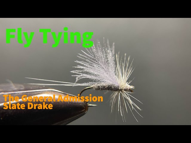 Fly Tying- The General Admission Slate Drake 