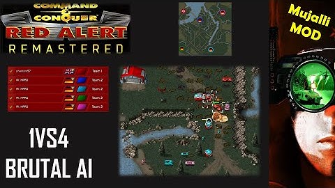 /Command & Conquer Red Alert Remastered/ (Skirmish) 1VS4 Brutal AI  ILM Germany France Britain I