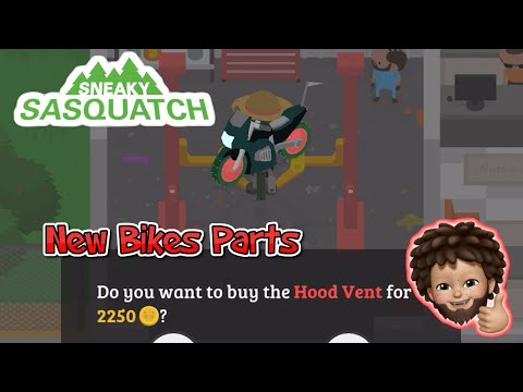 Sneaky Sasquatch -  New parts for the Bikes in the new update
