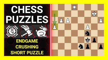 Chess Puzzles to Practice. Themes: Endgame, Crushing, Short puzzle. Learn Chess