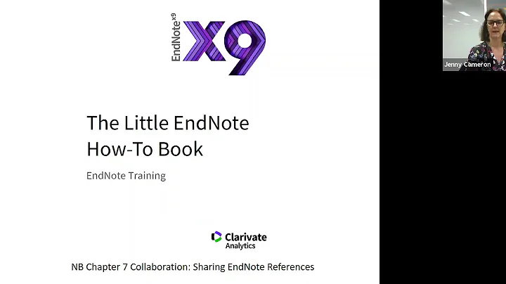 EndNote Essentials Advanced for EndNote trainers w...
