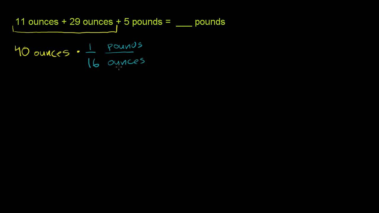 How To Add Ounces And Pounds Together In Basic Mathematics Math Pounds Together In Basic Mathematics