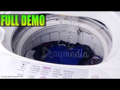 Top Load Fully Automatic Washing Machine Demo ✔️ How To Use Washer And Dryer