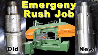 Emergency Shaft Build for a Peddinghaus Bandsaw  Manual Machine Shop