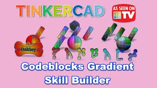 Tinkercad Codeblocks Color Space Gradient Skills in Minutes by PandACT 💯🔥